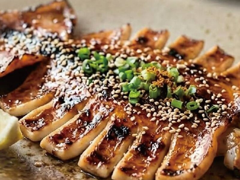 碳所音樂餐廳的炭烤魷魚一夜干